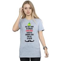elf camiseta christmas cheer para mujer