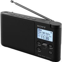sony xdr-s41d portable dabr clock radio - black black