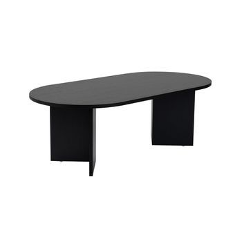 Mesa De Centro Ovalada Arline Negro
