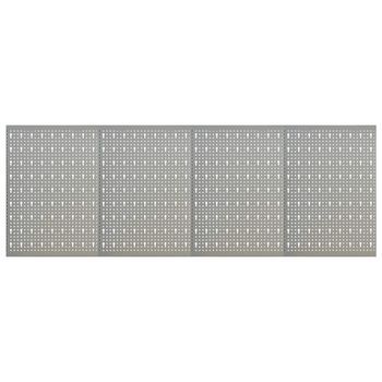Tableros De Clavijas Para Pared 4 Unidades | Paneles Decorativos Acero 40x58 Cm Cfw58111
