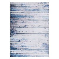 alfombra gris y beige de poliester 140 x 200 cm pelo corto patron abstracto moderno dallica