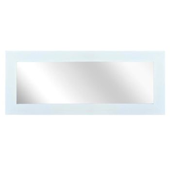 Espejo rectangular de madera maciza en tono blanco 54x154cm