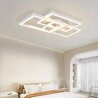 luz de techo led rgb lampara de dormitorio moderna regulable con control remoto 45w geometrica para sala comedor zmh