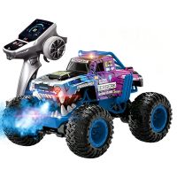 1212 rtr 112 24g 4wd rc car stunt amphibious truck simulated spray one-touch standing mode cool lighting vehicles mode