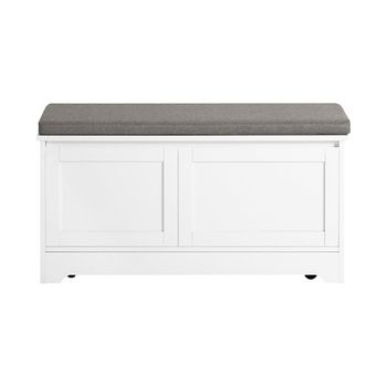 Banco para gatos con 2 puertas y 3 boles incorporados mdf blanco