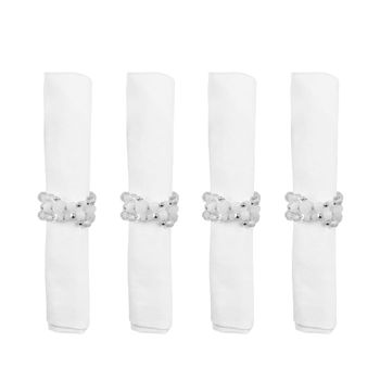 Anillos de servilleta pulsera - set de 4