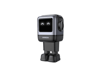 Cargador de pared - Ugreen Nexode Robot 65W GaN, Universal, 2x USB-C, 1x USB-A, Recarga Rápida, 65W, Negro