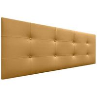 cabecero de polipiel capitone 145x60cm camas 135140 - dorado