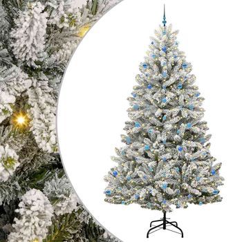 Árbol De Navidad | Decoraciones De Navidad Artificial Verde Y 270 Cm Pvc Y Metal