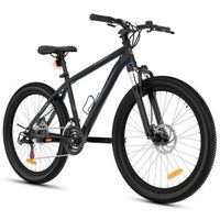 bicicleta de montana em3 pro negra evercross tech con ruedas de 275 cuadro de aluminio 21 velocidades frenos de disco y suspension delantera