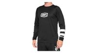 camiseta de manga larga 100  r core para ninos negro blanco