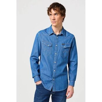 Wrangler Camisa manga larga 112130117 WESTERN-DENIM MEDIUM para hombre