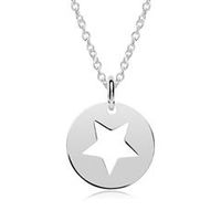 colgante estrella plata 925