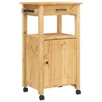 carrito de cocinarestanteria de cocina carrito de servir monza madera maciza de pino 48x40x90 cm