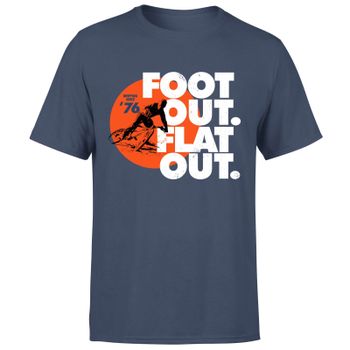 Foot Out. Flat Out. Men's T-Shirt - Navy - XL - Navy