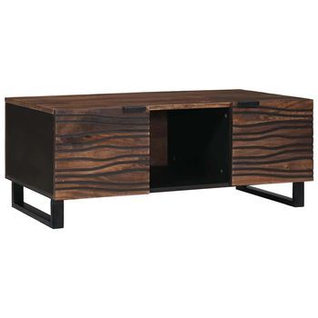 Mesa De Centro Nogal 100 X 54 X 40 Cm Madera De Ingeniería Vidaxl