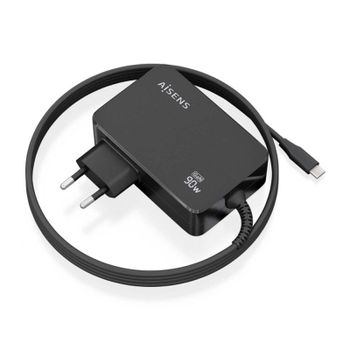 Aisens Cargador GaN 90W PD3.0 1xUSB-C 1.8m Negro