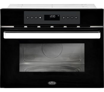 BELLING BI45COMW Built-in Compact Combination Microwave - Black, Black