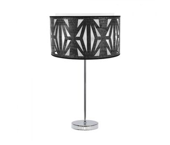 Lampara sobremesa metal color cromo serie katerina 30cm