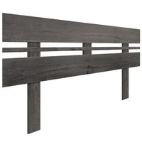 dhome cabecero ceniza 160cm horizontal estilo ancho con patas madera reciclada dm herrajes incluidos 160cm horizontal ancho ceniza