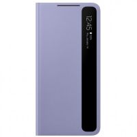 samsung clear view funda violeta para galaxy s21 plus