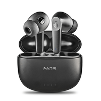 auricular intrauditivo bluetooth ngs artica hush tws bt 53 anc enc 16h microfono control tactil neg