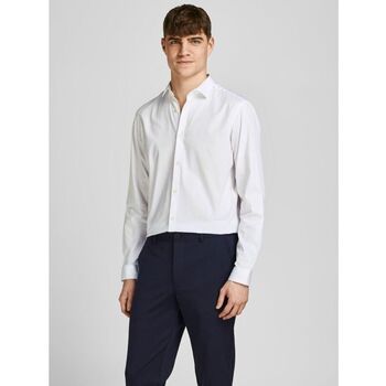 Jack & Jones Camisa manga larga 12201905 CARDIFF-WHITE SLIM FIT para hombre