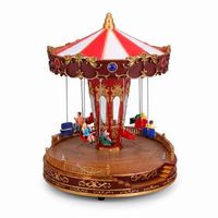 carrusel navideno musical well home -lluces led y movimiento - 215x215x27cm