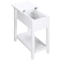 mesa auxiliar 605x325x70 cm blanco