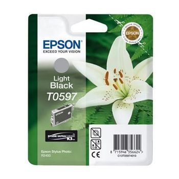 Epson T0597 (T059740) Light Black Original Ink Cartridge (Lily)
