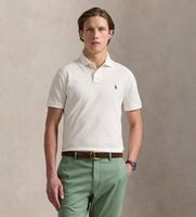 polo ralph lauren para hombre 710536856464 polo de pique slim fit blanco crema xxl casual algodon manga corta