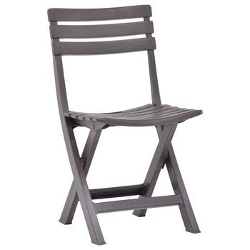 Pack 2 Uds Sillas De Jardín | Silla De Exterior | Sillón Plegables Plástico Color Moca