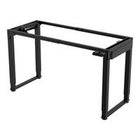estructura de escritorio kirkkonummi ajustable en altura acero 135x55cm - negro protec
