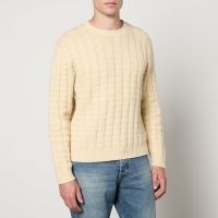 sunflower angle cotton and wool-blend jacquard jumper - m