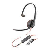 Auricular con cable HP Poly Blackwire 3215 monoaural USB-C / USB-A / Jack 3,5mm