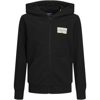 Jack & Jones Jersey 12254258 JORCOBIN SWEAT ZIP HOOD JNR BLACK para niño