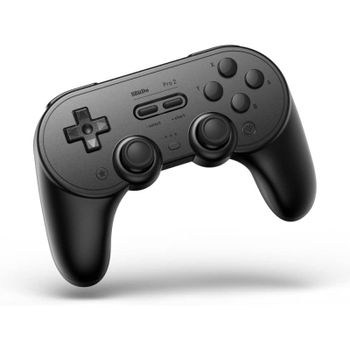 8Bitdo Pro 2 Negro Bluetooth/USB Gamepad Analógico/Digital Nintendo Switch/Lite, PC