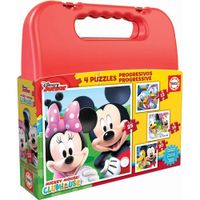 educa mickey maleta puzzle progresivo 12-16-20-25 educa