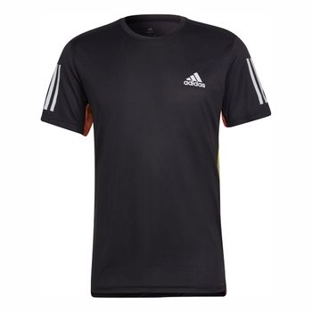 adidas Own The Run T-Shirt Camiseta De Manga Corta Hombres-Negro,Rojo