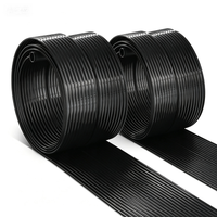 costway juego de 2 paneles solares negros de pe para calentar piscinas capacidad para 21500 l 5 x 075 m resistente al agua exterior