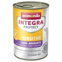 integra protect dog sensitive 6 x 400g - lamb  amaranth