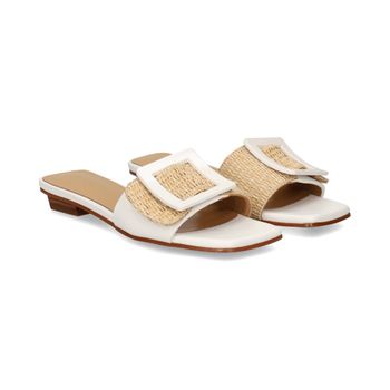 Noa Harmon Sandalias Planas Mujer - Blanco Talla 39