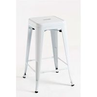 pack 2 taburetes torix bajos 65 cm de acero reforzado 654040 cm - blanco