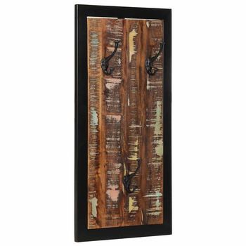 Perchero Multicolor Madera Maciza Reciclada 40x2x80 Cm Vidaxl