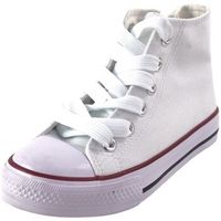 bienve zapatillas altas lona abx115116 blanco para nina
