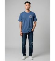 gant para hombre 2003402 camiseta graphic azul s casual algodon manga corta