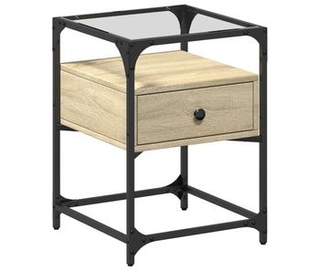 Vidaxl mesita de noche madera de ingeniería roble sonoma 40x40x55 cm
