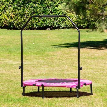 Cama Elástica Fit Pink De 94 Cm Con Barra De Sujeción – Chipolino