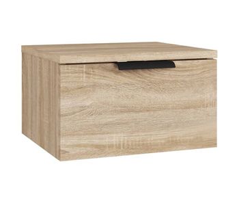 Vidaxl mesita de noche de pared color roble sonoma 34x30x20 cm
