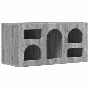 Mueble De Tv Elst 80 X 35 X 40 Cm Gris Sonoma Vidaxl